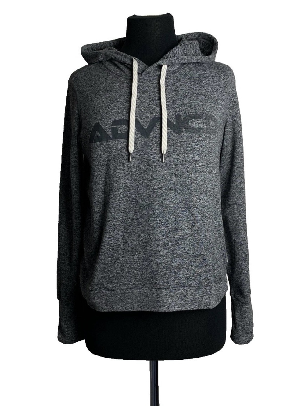 Vuori Halo Essential Hoodie Top Womens Small Gray Heather Long Sleeve VW226